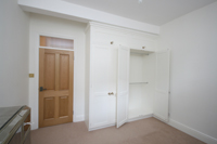 Right hand  Fitted Wardrobes internal view showing Half Height Hanging space, Click for Enlargement 3 (0.6 mb.)