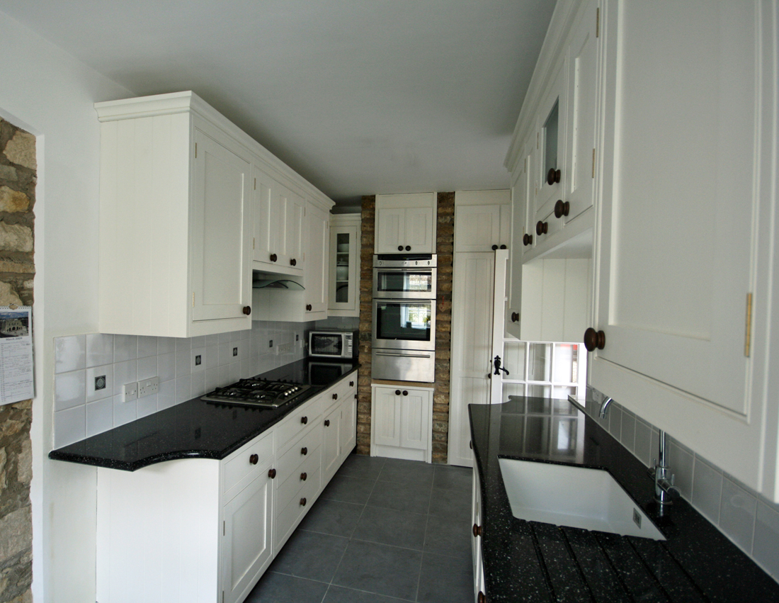 Back to Bespoke Galley Kitchen with 'Volcanics' Acrylic-Stone Worktop main page