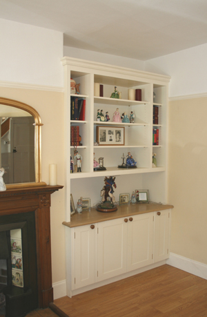 Bespoke Alcove Cabinet, Fitted Bookshelves Unit, Enlargement 1 (0.6 mb)