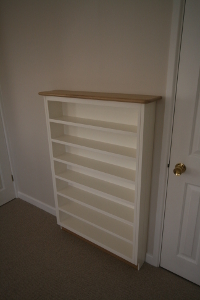 CD Shelves Cabinet in Bespoke Dresser style Bookshelves housing Stereo System with Cupboards for LP's room, Yeovil, Click for Enlargement 6