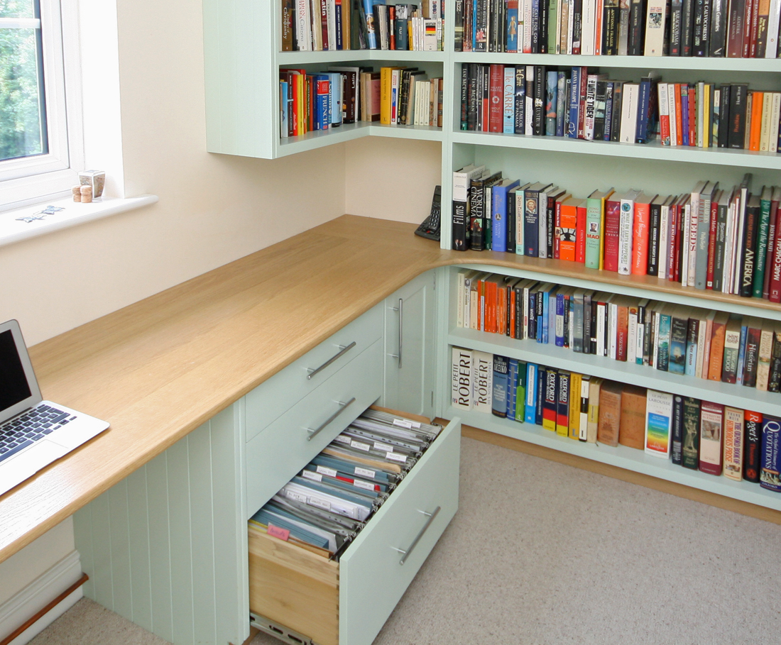 Click for next picture of Filing Cabinet Dovetailed Drawers showing drawers opening, Enlargement 3 of 3.