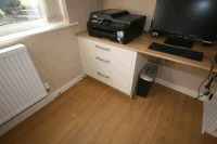 Extra wide Filing Cabinet dovetailed drawer.